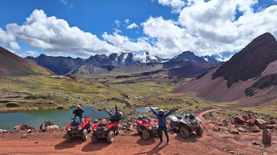 From Cusco: Mountain of colors and red valley on ATVs - 3:30 a.m. pickup and the van ride to Cusipata