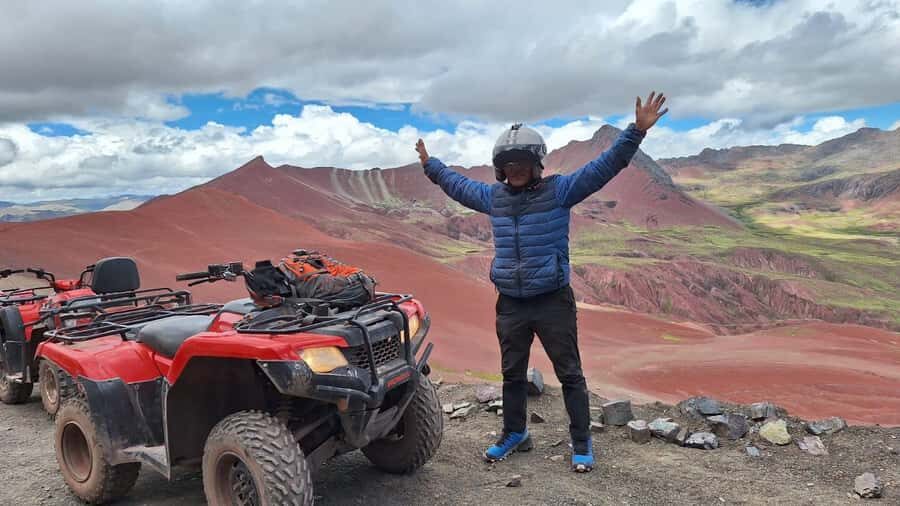 From Cusco: Mountain of colors and red valley on ATVs - Cusipata breakfast, ATV instructions, and meeting the Red Valley plan