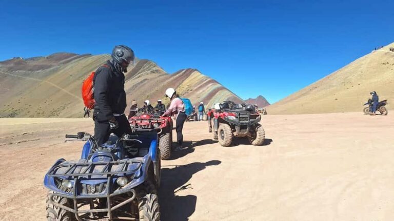 From cusco: Rainbow Mountain ATV Tour with meals - The road to Cusipata: breakfast first, then straight to the ATV base