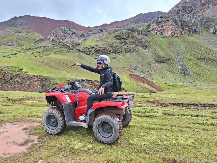From cusco: Rainbow Mountain ATV Tour with meals - ATV down again: short drive segments keep the energy up