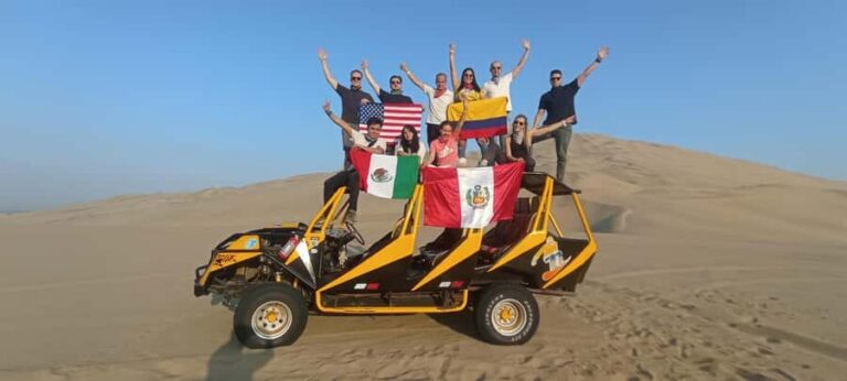 From Lima: Day Trip to Paracas, Ica & Oasis Huacachina - Ballestas Islands boat time: penguins, sea lions, and seabirds