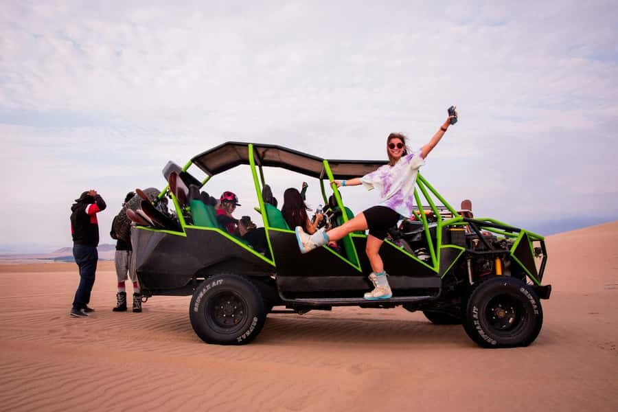 From Lima: Full Day to Paracas and Huacachina Desert Oasis - 4WD dune buggy and sandboarding in Huacachina dunes