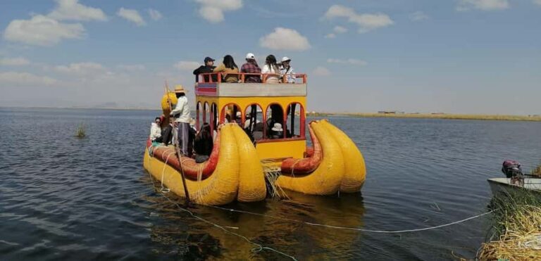 From Puno: full day tour to Uros and Taquile with Lunch - Uros Floating Islands: totora life up close (plus the raft ride option)