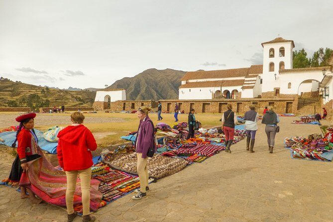Sacred Valley with Peru Vip : Pisac, Ollantaytambo and Chinchero - Chinchero: Inca retaining walls, church square, and limestone shrines